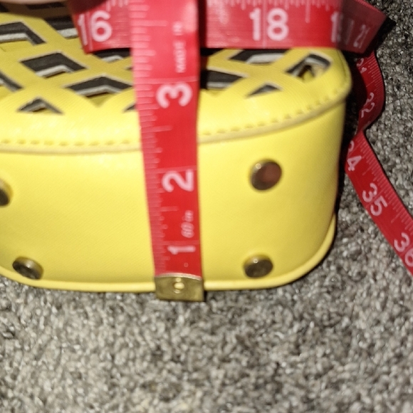 Small Pineapple Crossbody Bag - Yellow Green Cutout - Picture 13 of 14